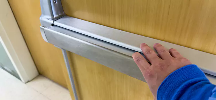 Installing a Push Bar on a Door Mableton